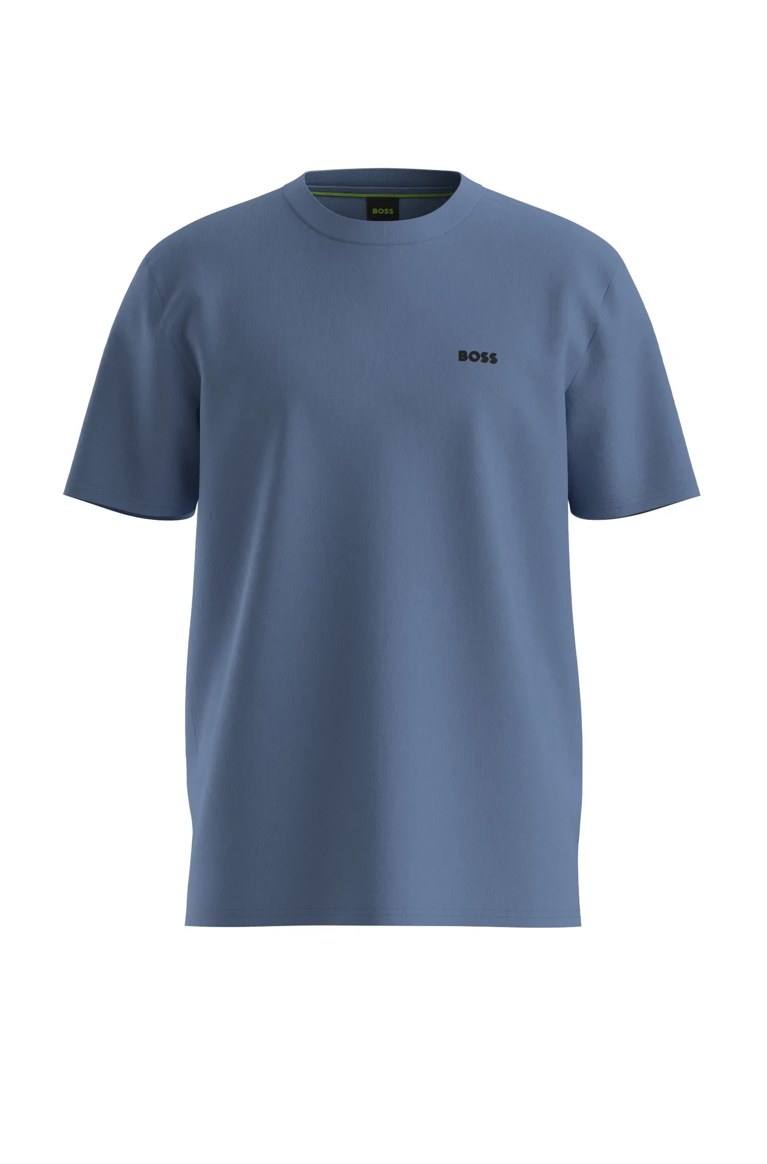 Camiseta Em Algodão Elástico Com Detalhe De Logo — imagem 1