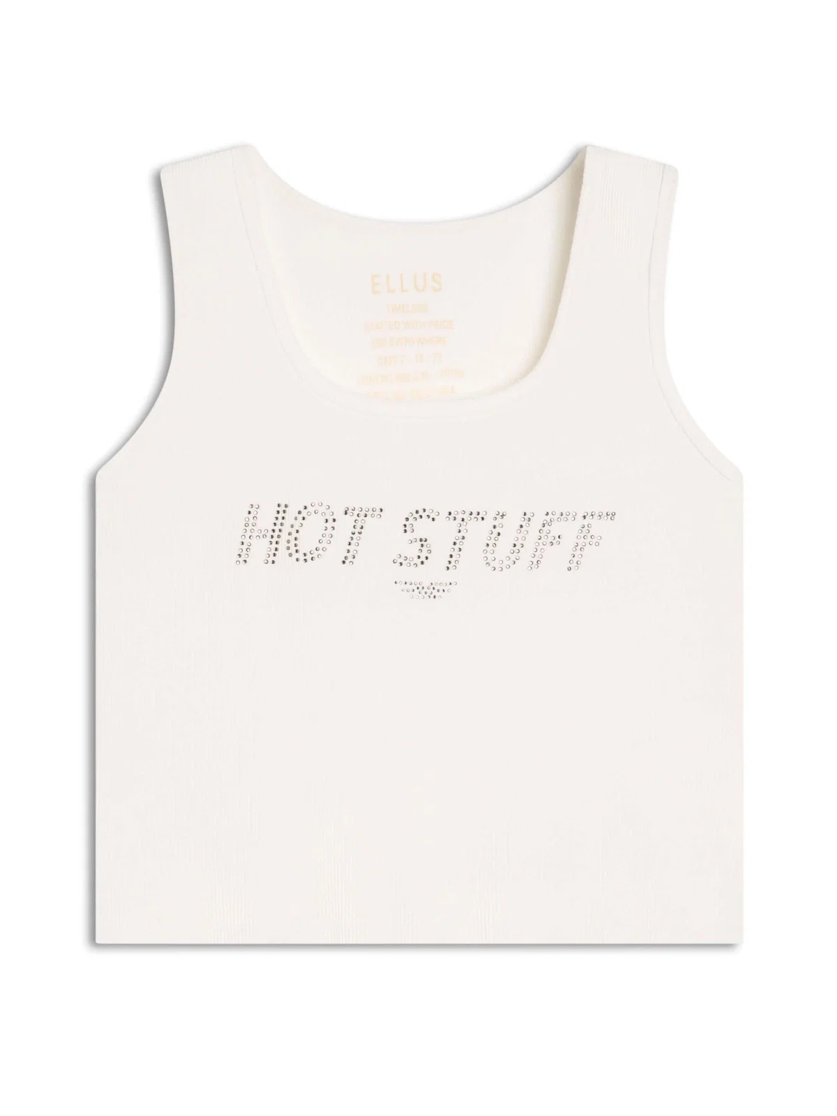 Blusa Ellus Hot Stuff Cropped Off White
