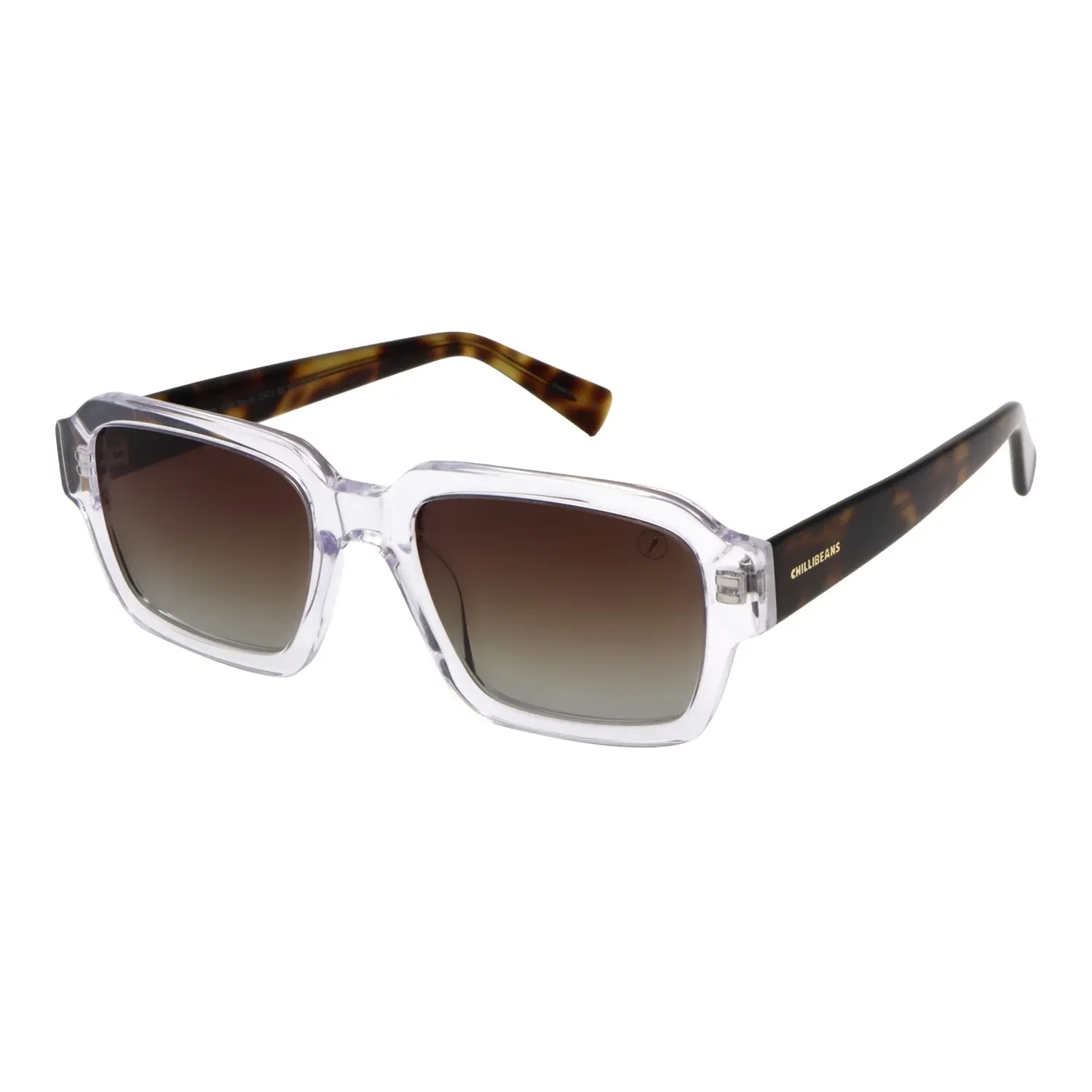 Óculos de Sol Feminino Chilli Beans Trend Quadrado Polarizado Marrom — imagem 1