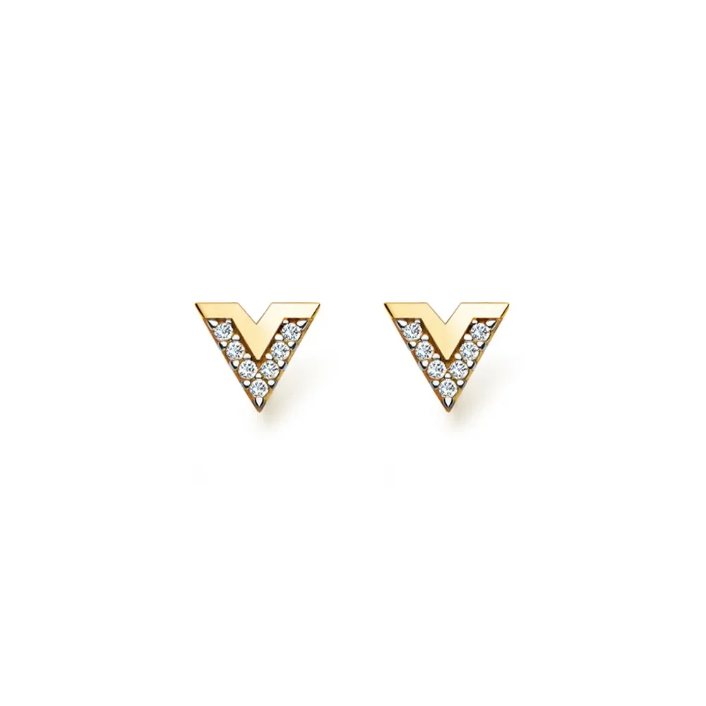 Brinco Vivara em Ouro Amarelo 18k com Diamantes — imagem 1