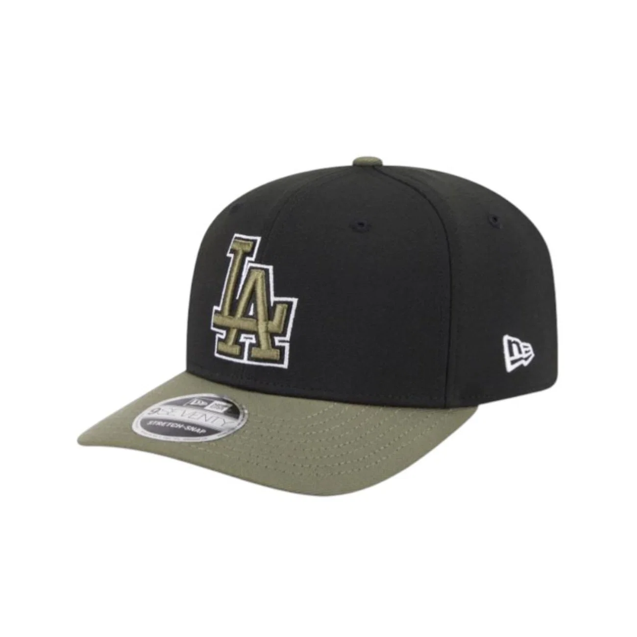 Boné Masculino New Era 970ss Olive Los Angeles Dodgers Aba Curva — imagem 1