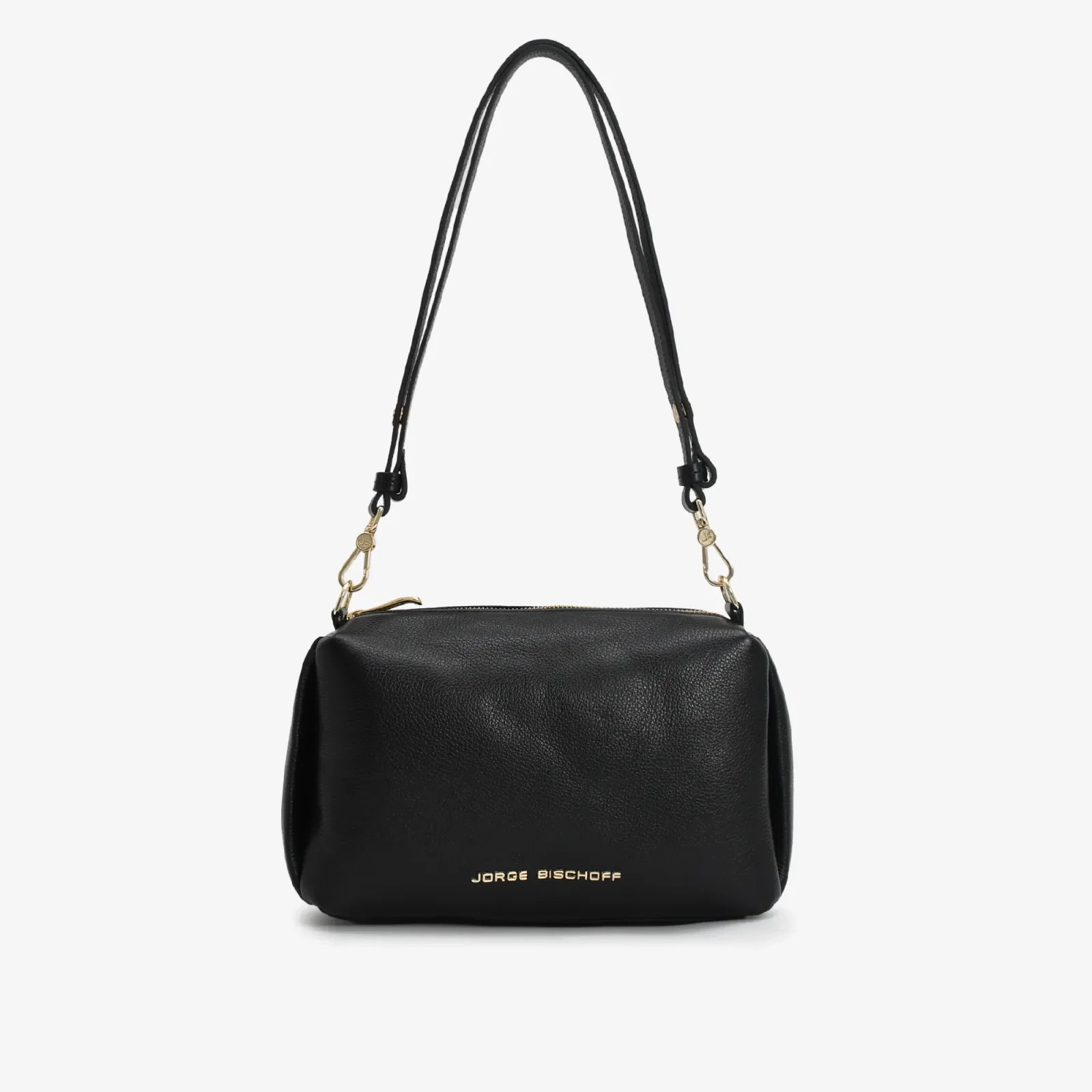 Bolsa Transversal Preto Couro