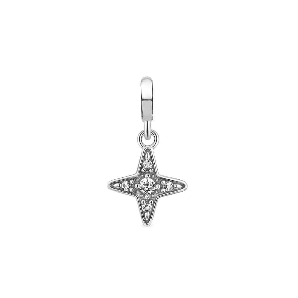 Pingente Life Signature Estrela Prata Cravejado — imagem 1