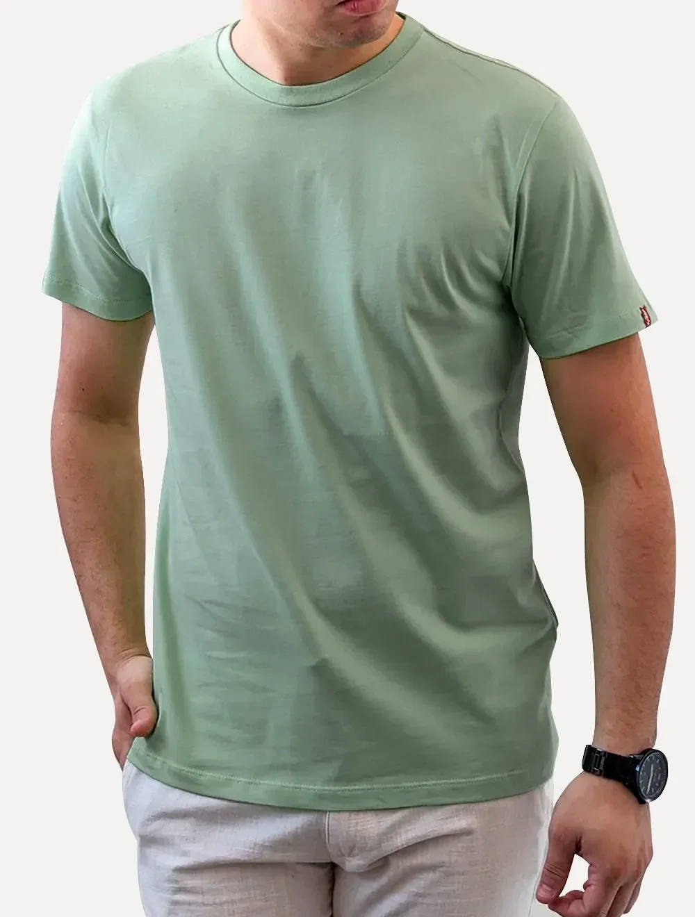 Camiseta Levis Masculina Tab Lisa Turquesa