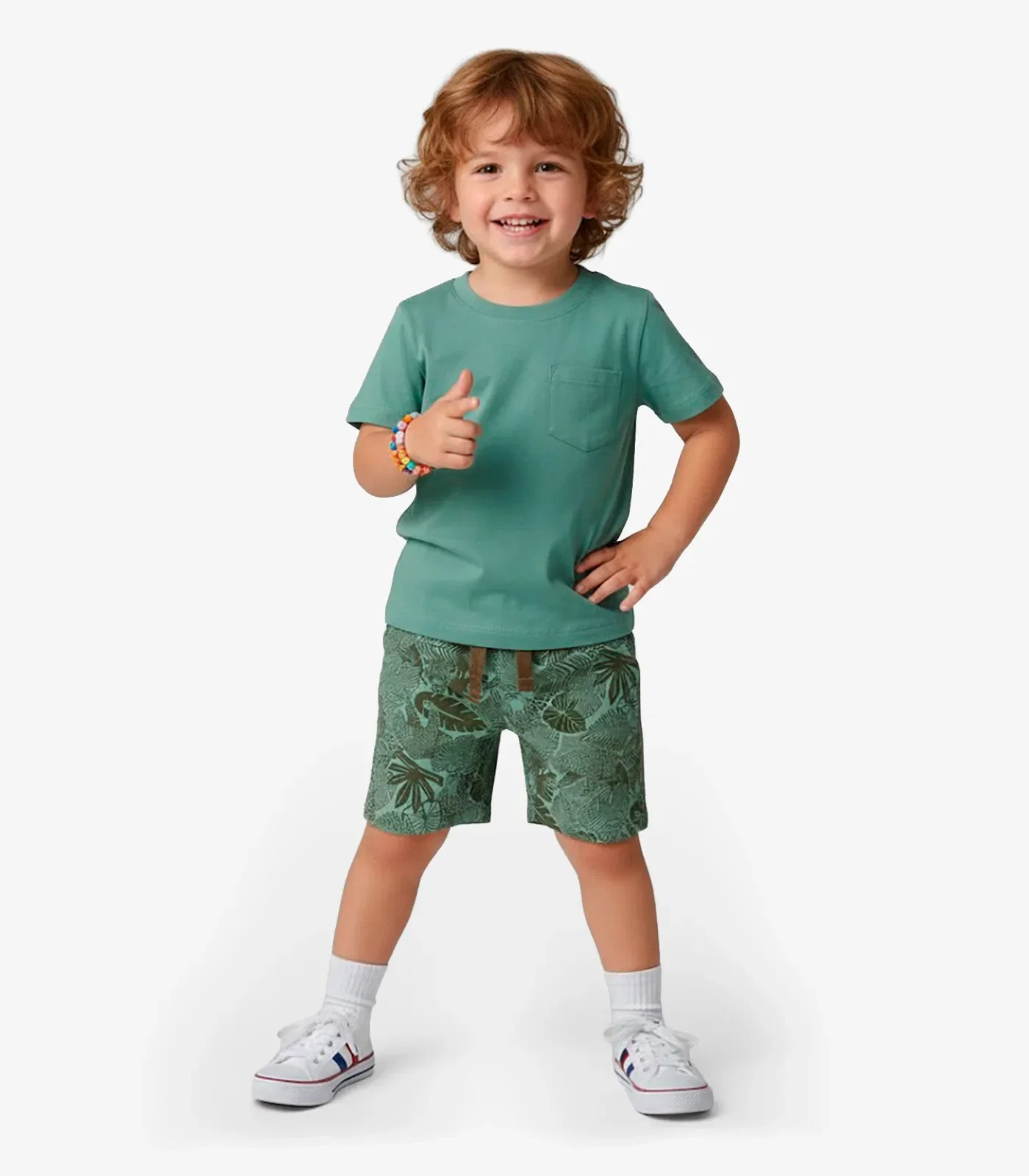 Conjunto Infantil Camiseta Com Bermuda Select Verde