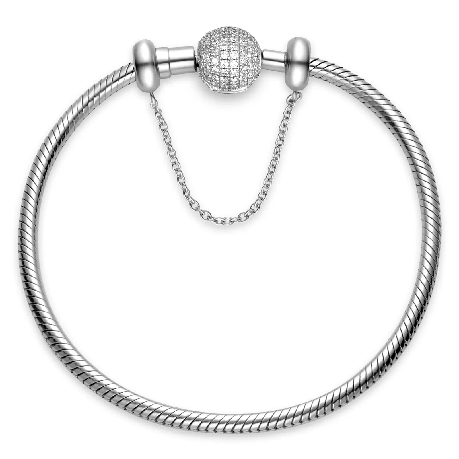 Pulseira Life Sua História em Prata 925 com Pedras Incolores — imagem 1