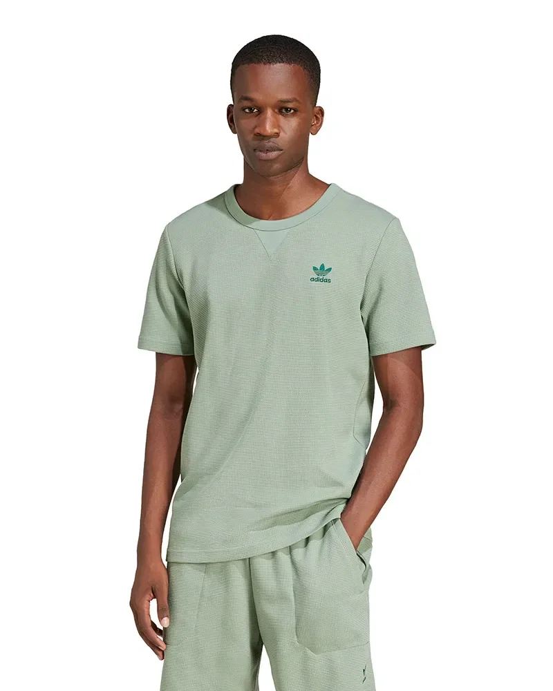 Camiseta Adidas Waffle Trefoil Essentials Masculina — imagem 1