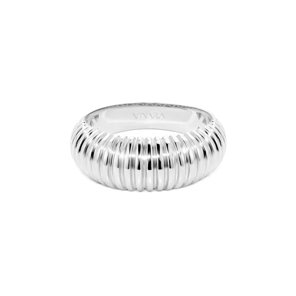 Anel Bombe Gomos em Prata 925