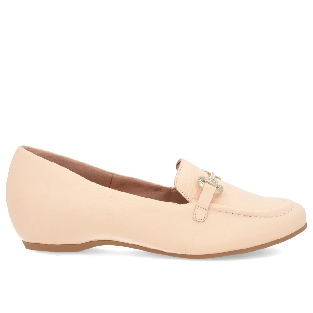 Loafer Laranja Couro Salto Embutido — imagem 1