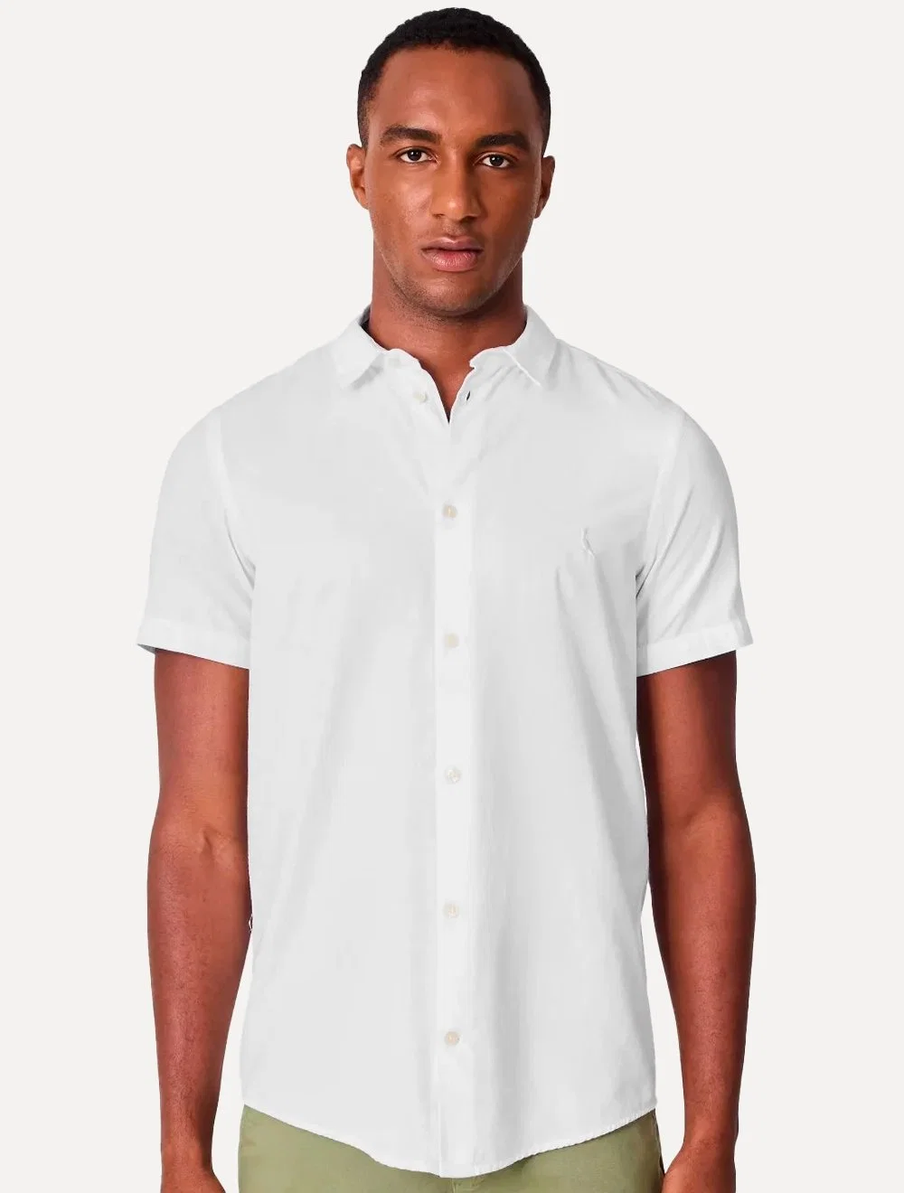 Camisa Reserva Masculina Manga Curta Nova Paraty Branca — imagem 1