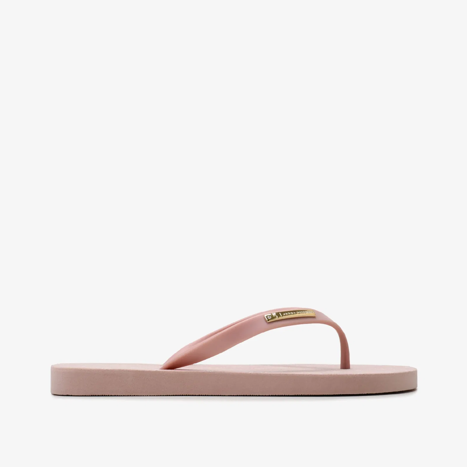 Chinelo Flat Nude Turmalina Monograma
