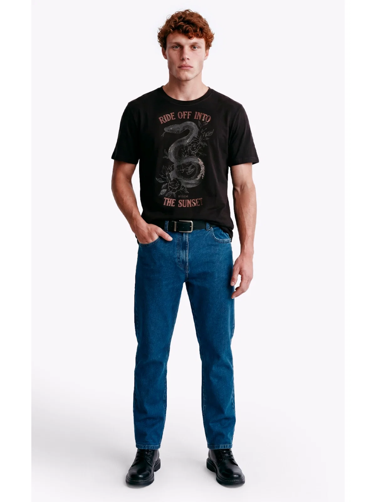 Calça Jeans High Comfort Stretch (Classic) 5 Pockets Lav.Medio Total — imagem 1