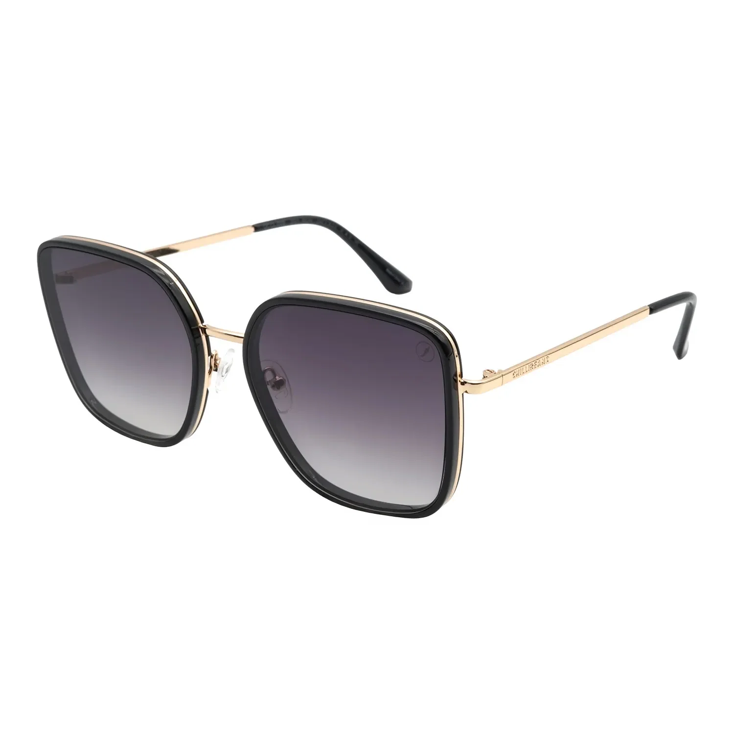 Óculos de Sol Feminino Chilli Beans Trend Quadrado Degradê Dourado — imagem 1