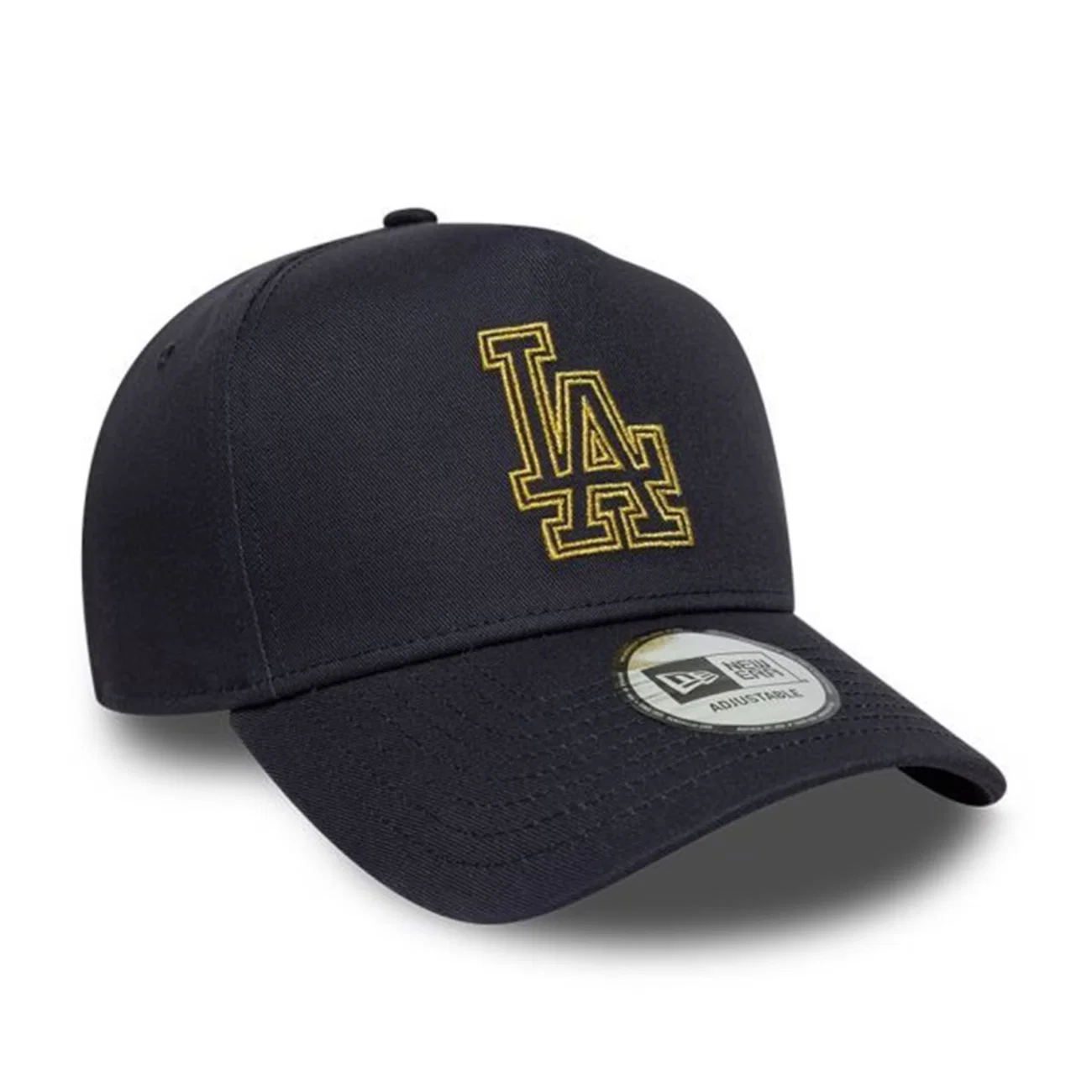 Boné Unissex New Era 9Forty AFrame Los Angeles Dodgers Metallic - Aba Curva
