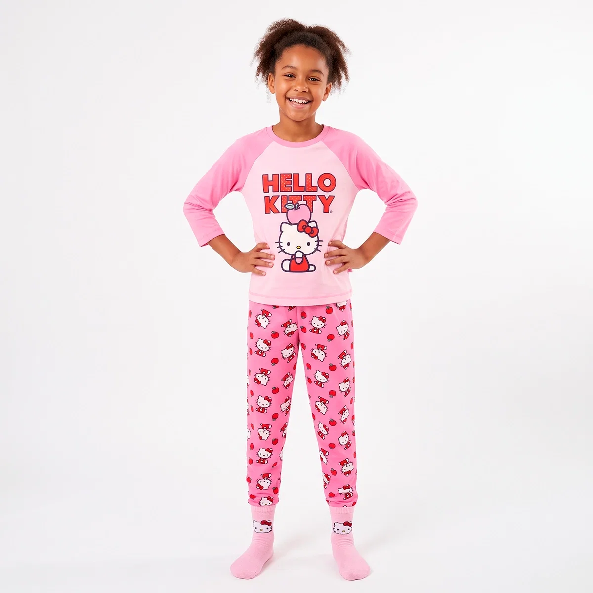 Pijama Longo Juvenil Hello Kitty Viscolycra Toque Especial Tip Top