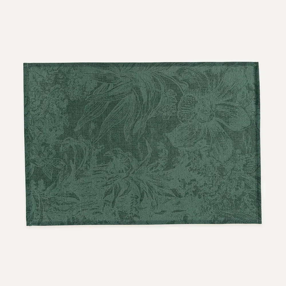 Fundo de Prato Impermeável Jacquard Verde — imagem 1