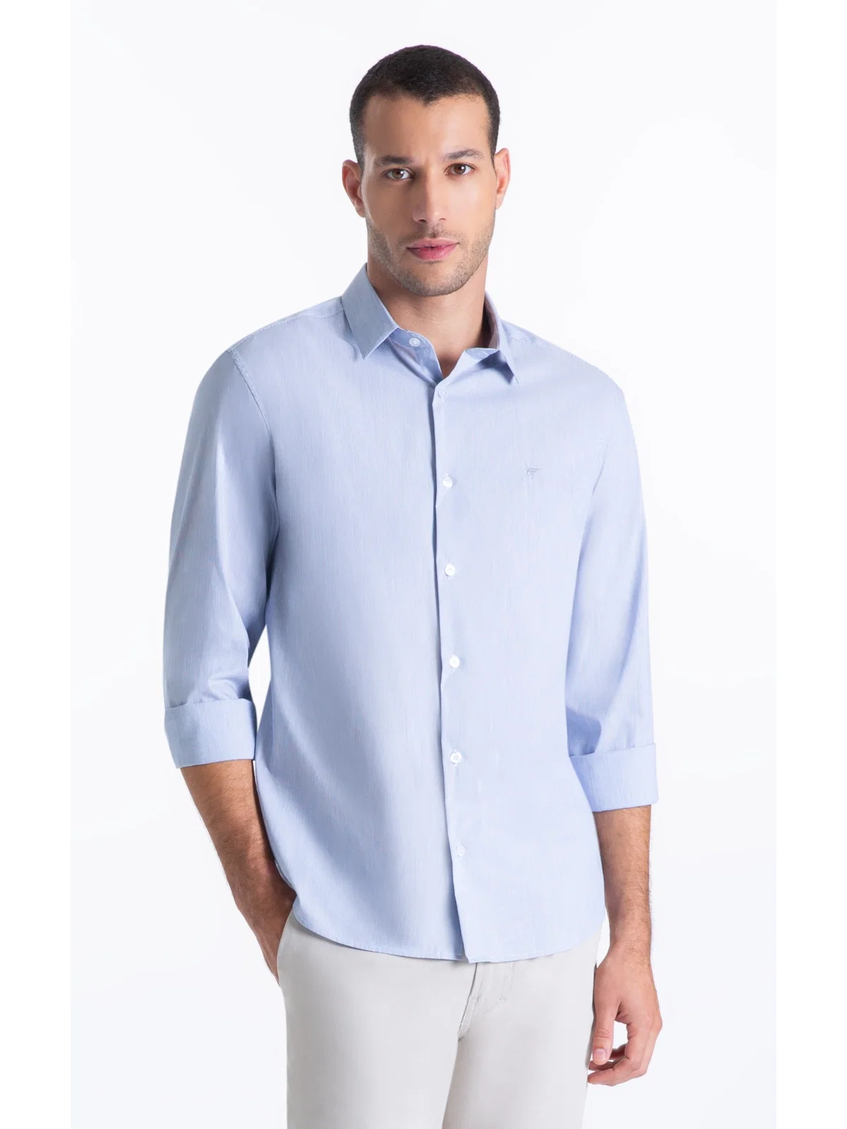 Camisa Tech Blend Vinicius Slim Xangai Old Purple — imagem 1
