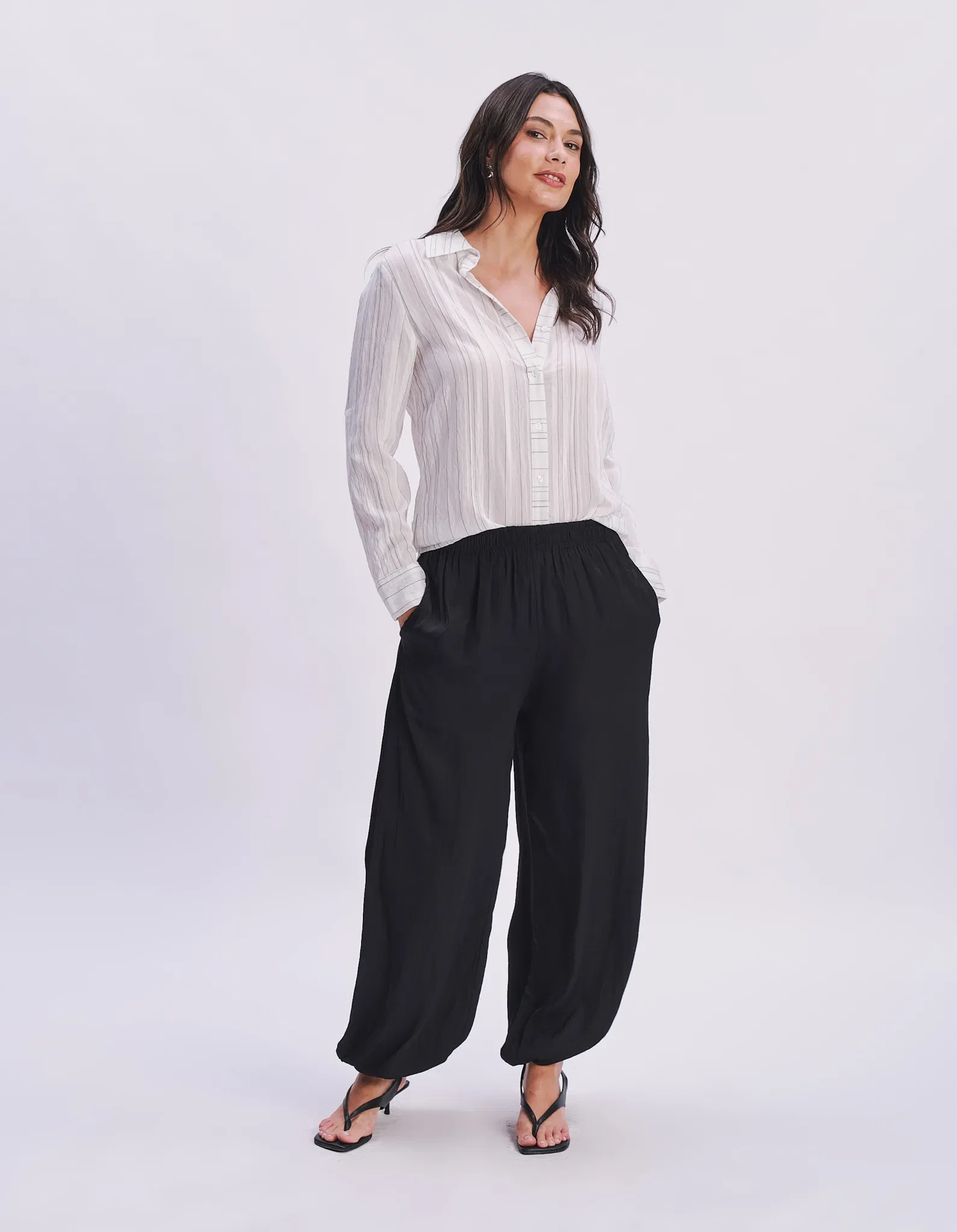 Calça Aladim Cós Elástico - Preto