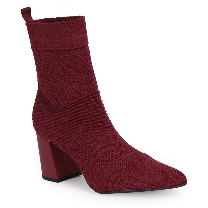 Bota Cano Curto Knit 7cm