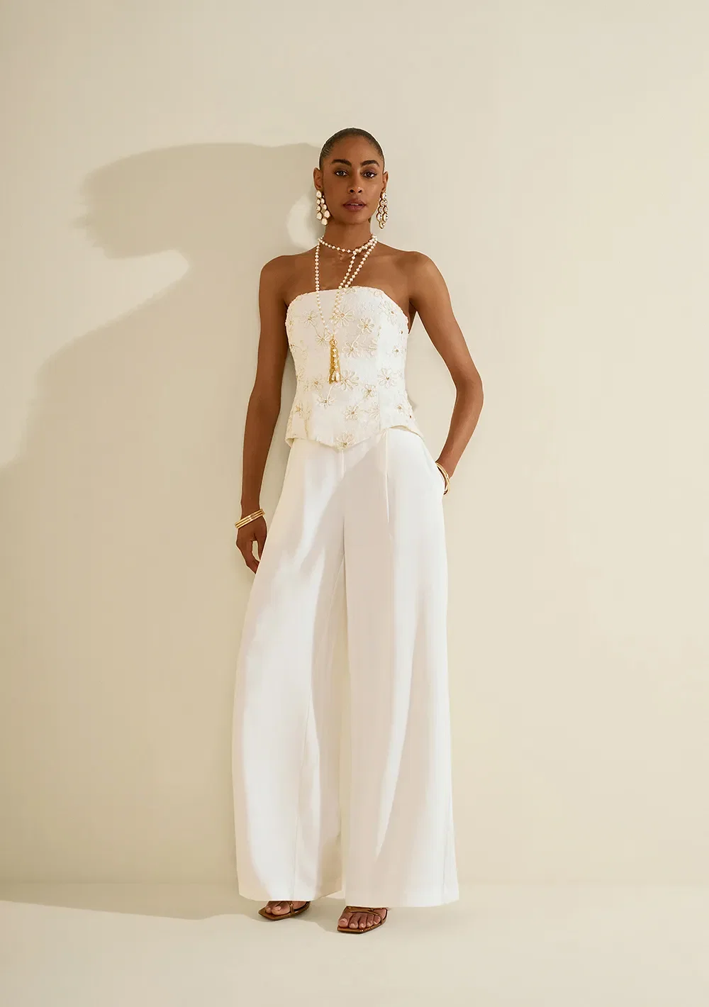 Top Ajustado Lírio Off White