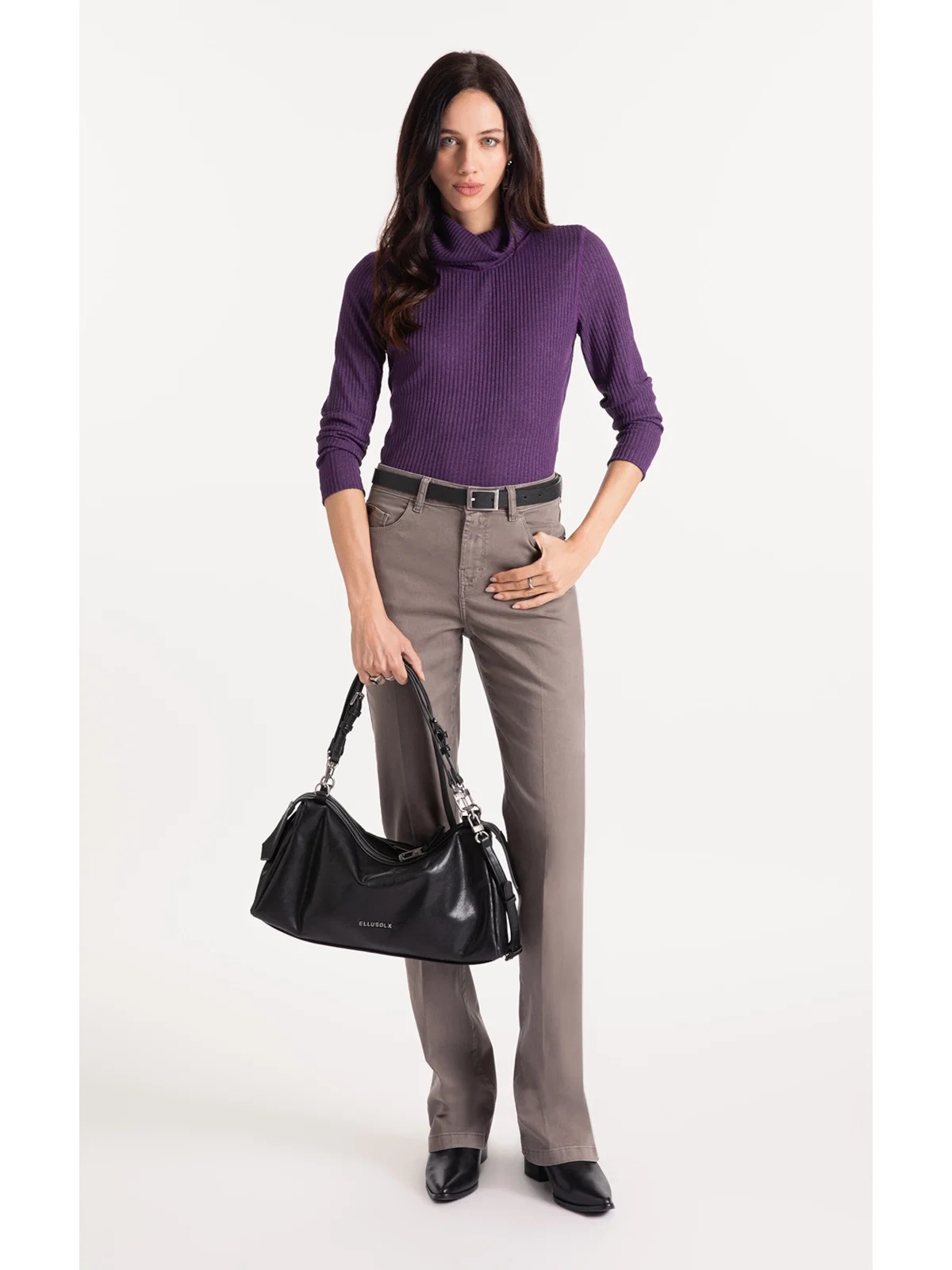 Calça Jogging Color Boot Cut Castor
