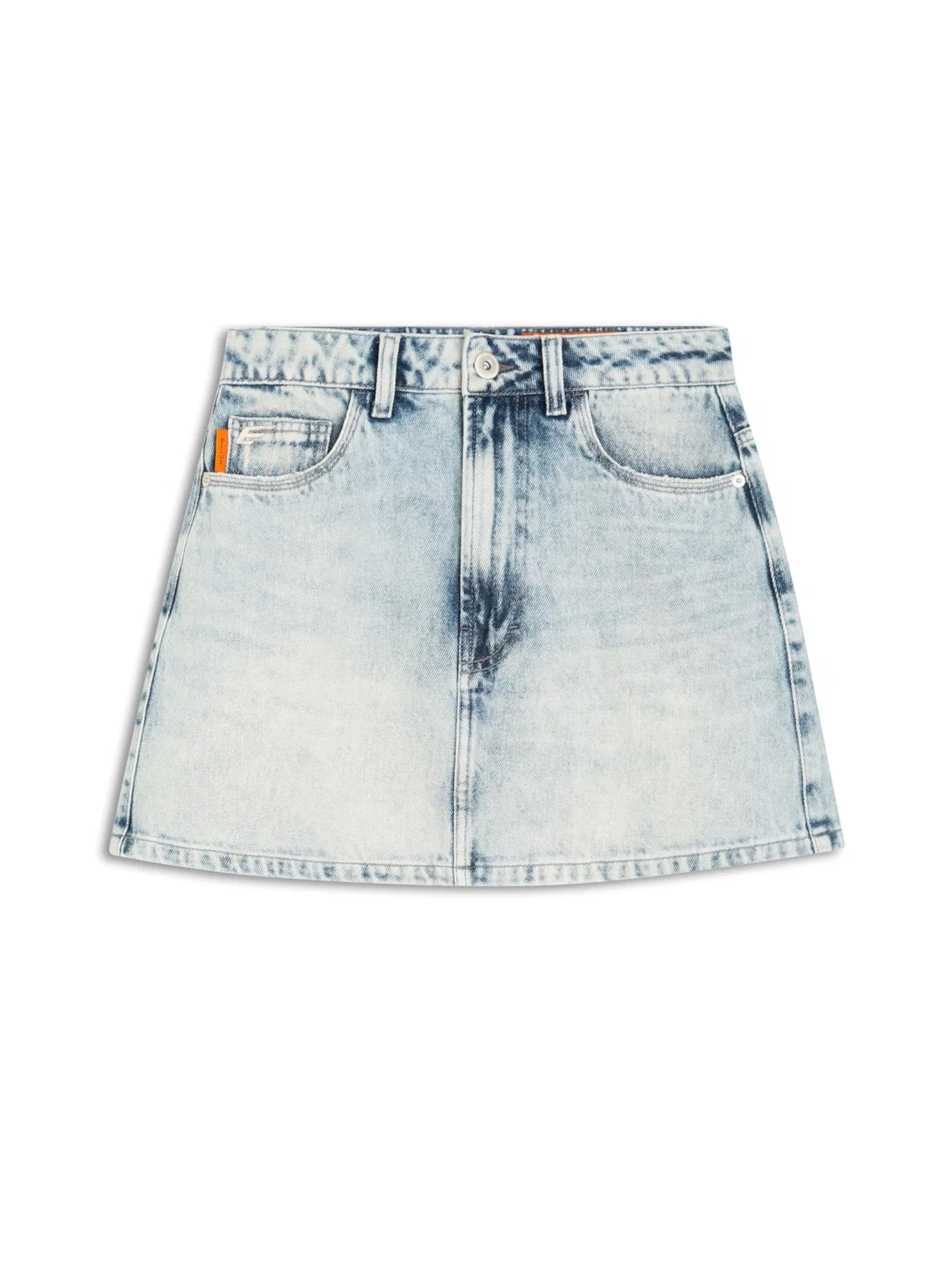 Saia Jeans Vintage Emma 1590 Lav.Claro C/Sky C/Pu — imagem 1