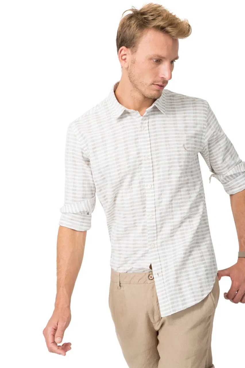Camisa RESERVA Regular Textura Horizontal