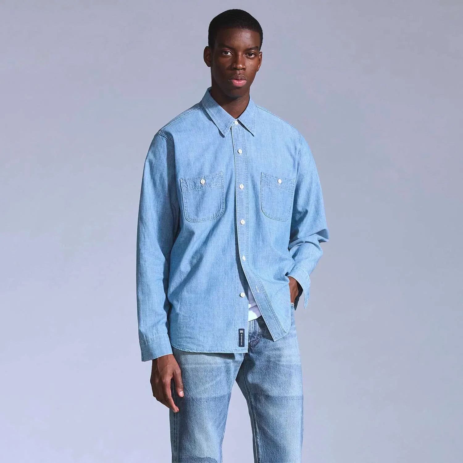 Camisa Levi's® Blue Tab LS Work Lavagem Clara