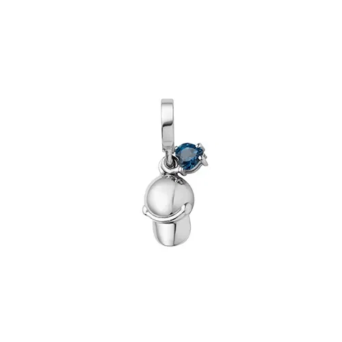 Pingente Life Mama Boné em Prata 925 com Topázio Azul — imagem 1
