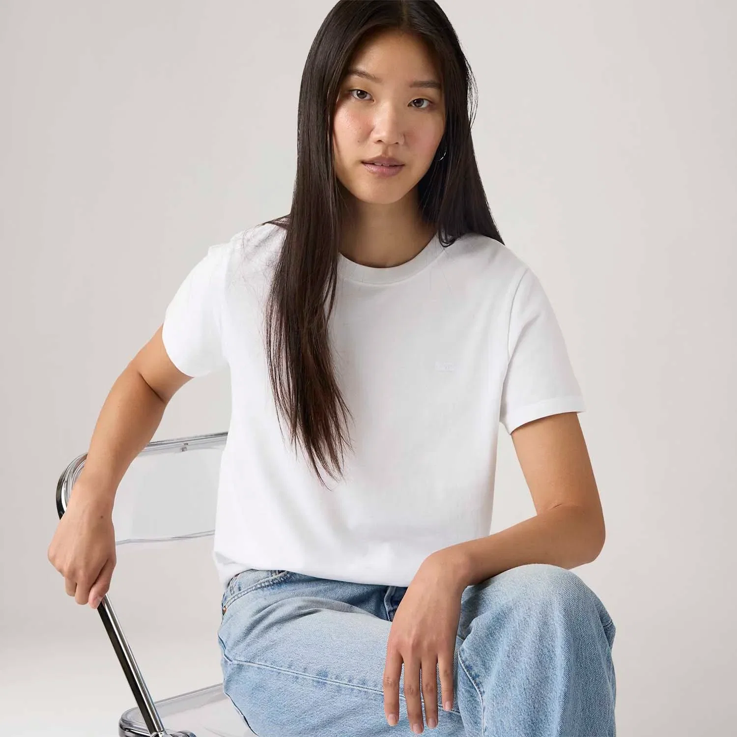 Camiseta Levi's® Favorite Cotton HM Branca Manga Curta