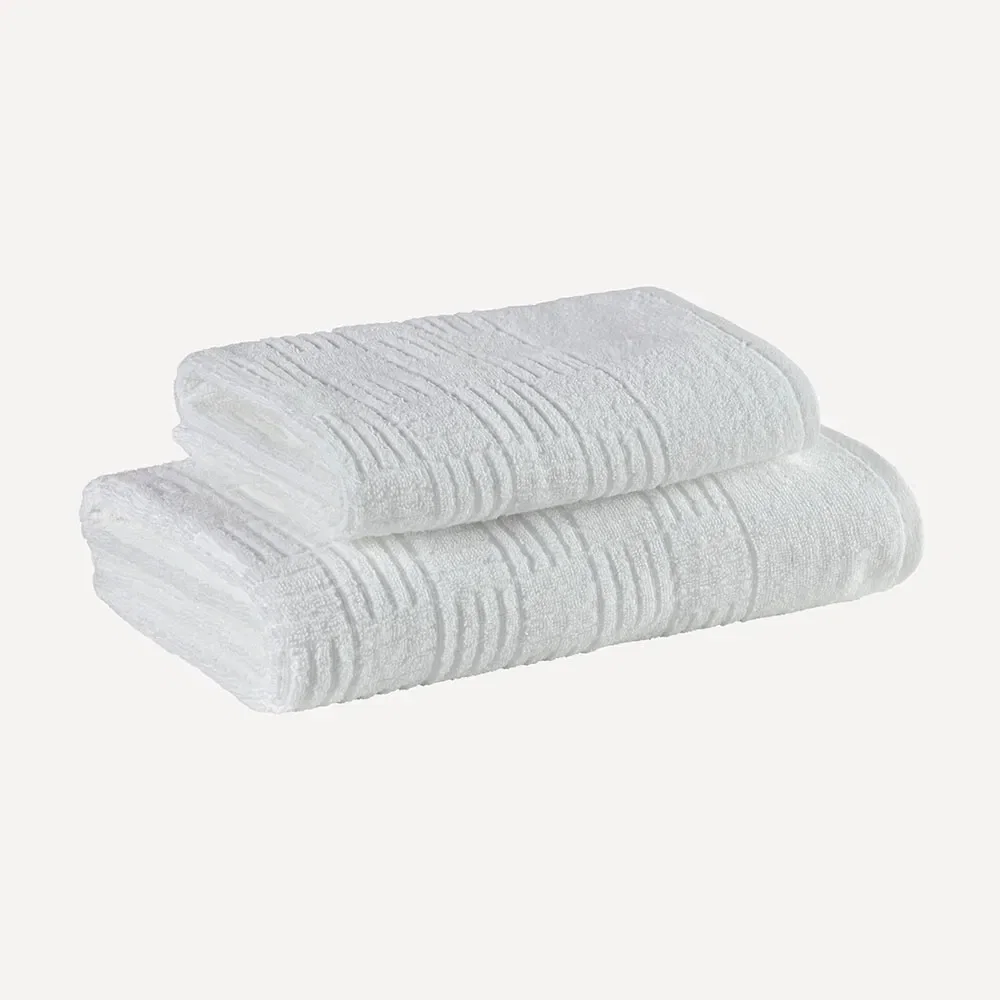 Kit Banho e Rosto 100% Algodão Unika Solis Branco — imagem 1