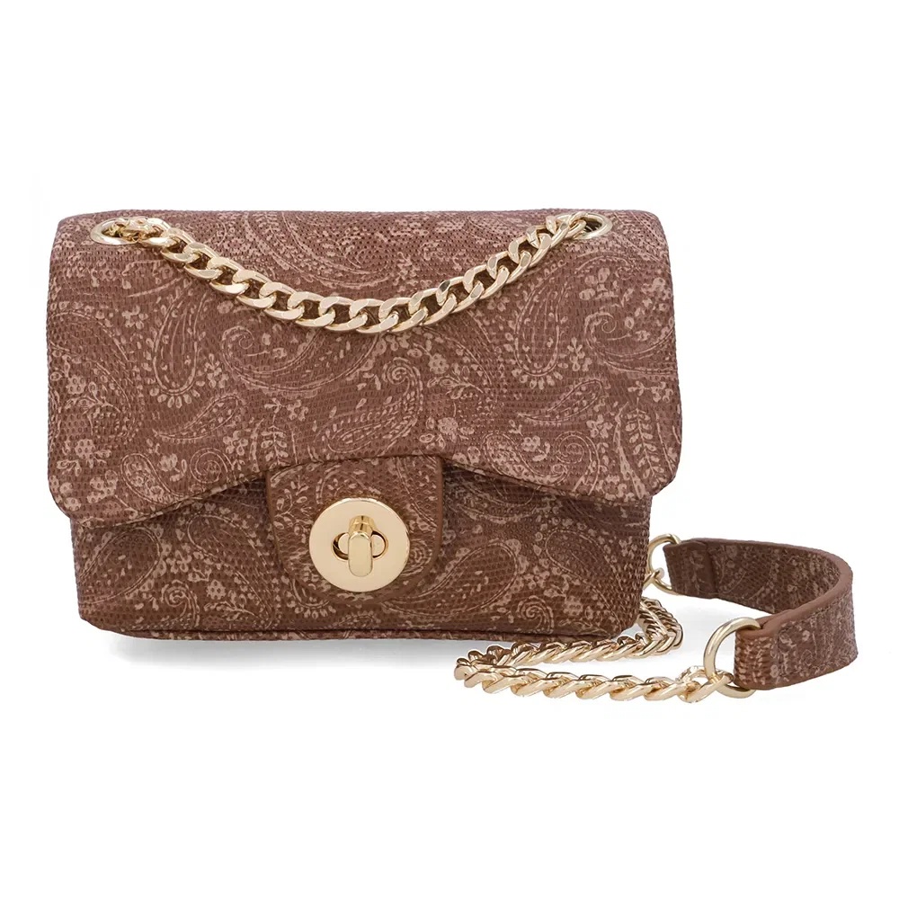 Bolsa Tiracolo Couro Marrom — imagem 1