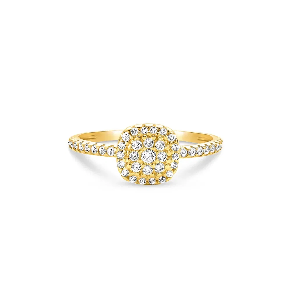 Anel Lumina em Ouro Amarelo 18k com Diamantes 0,33 ct — imagem 1