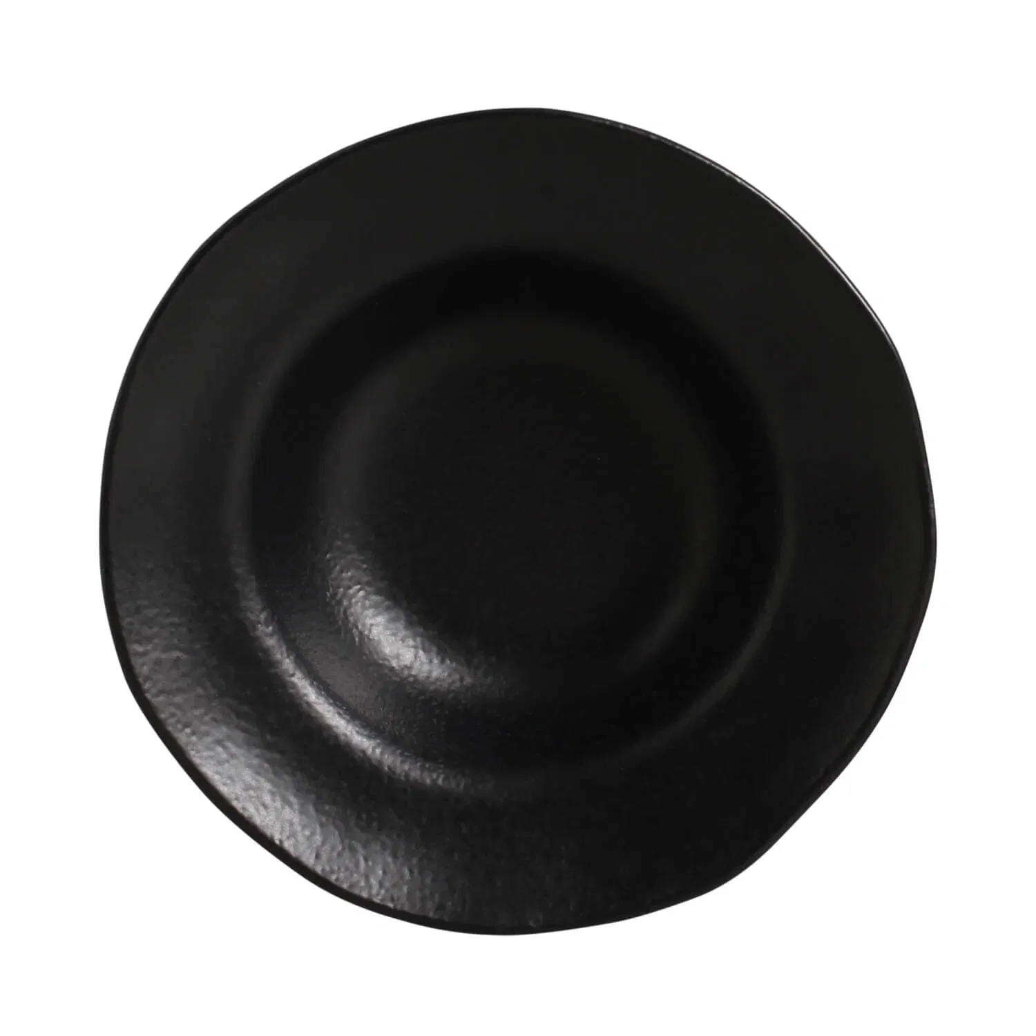 Prato de Sobremesa / Entrada Geo Carbon Matte 250ml 19cm Porto Brasil Preto