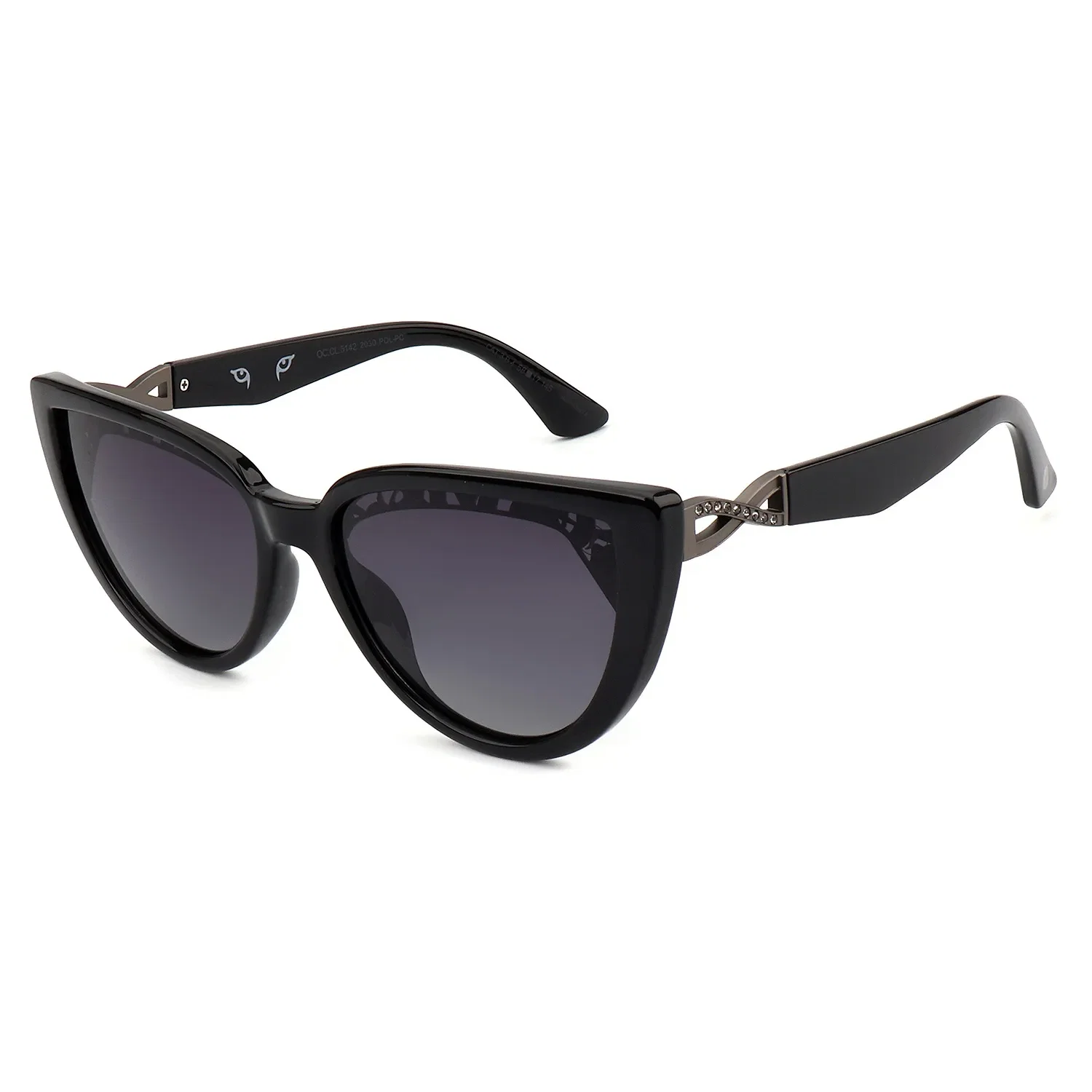 Óculos de Sol Feminino Risqué Cat Polarizado Degradê Brilho