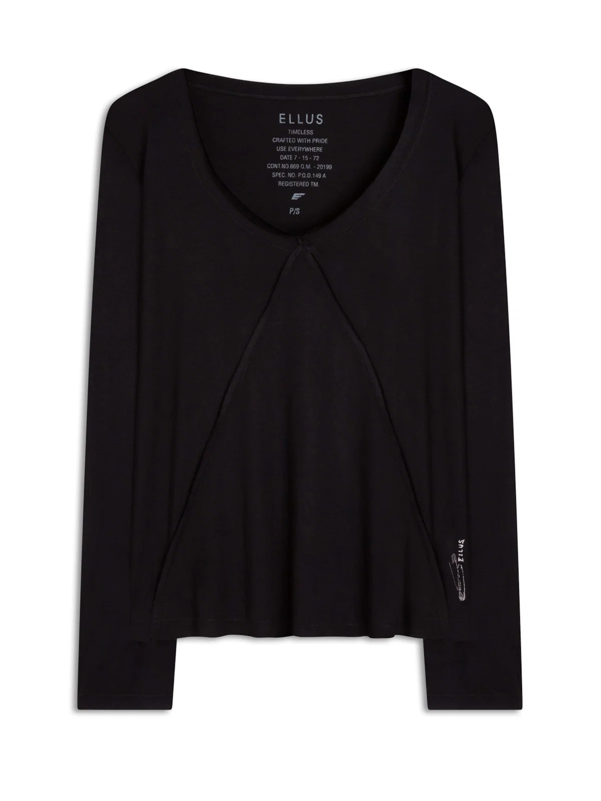 Blusas Ellus Alfinete Preto