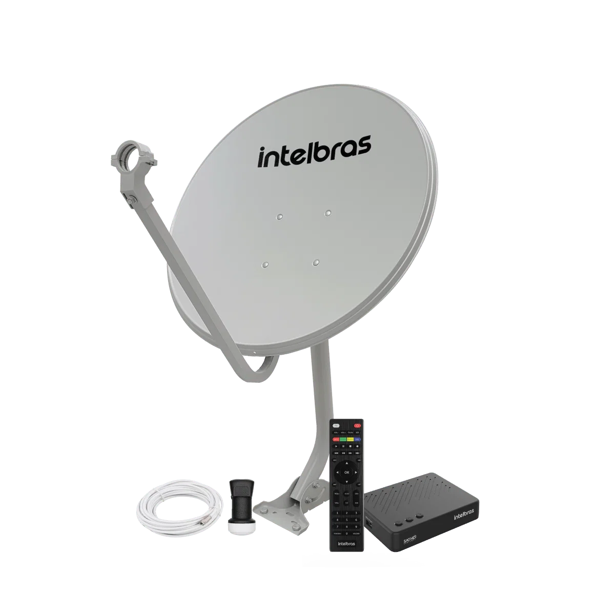 KIT Parabólica Digital Intelbras SAT 800 (Banda KU) — imagem 1