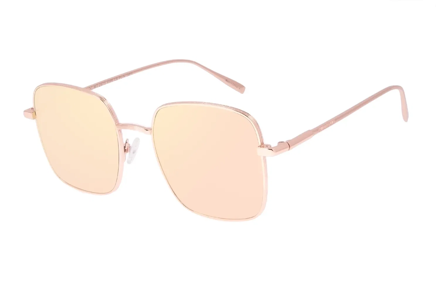 Óculos de Sol Feminino Chilli Beans Quadrado Banhado a Ouro Rosé — imagem 1