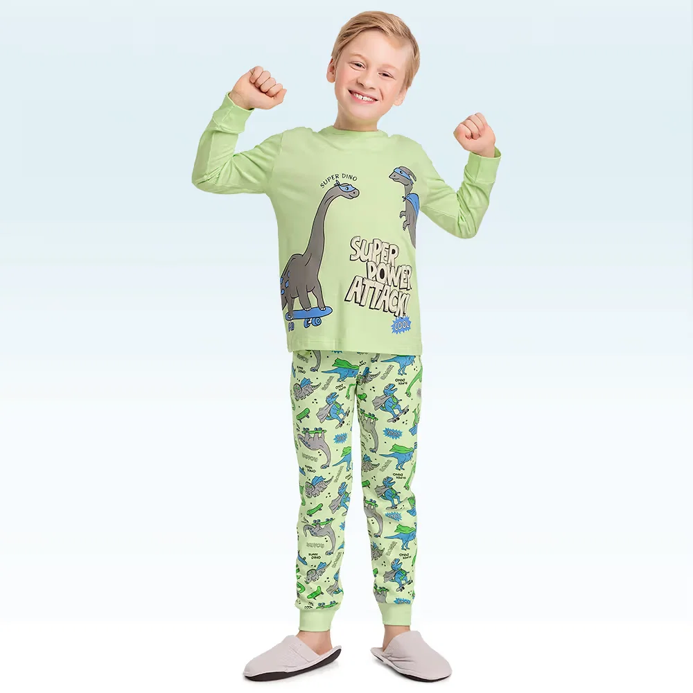 Conjunto pijama camiseta manga longa e calça — imagem 1
