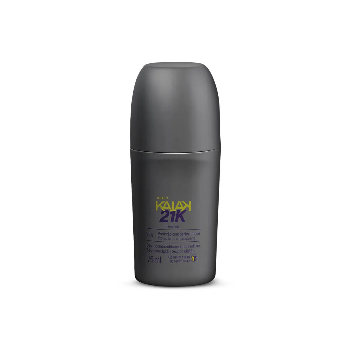 Desodorante Antitranspirante Roll-On Kaiak 21K Feminino 75 ml — imagem 1