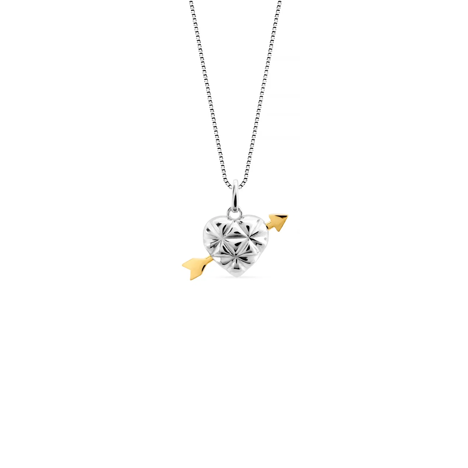 Pingente Amor Duo em Prata 925 e Ouro Amarelo 18K — imagem 1
