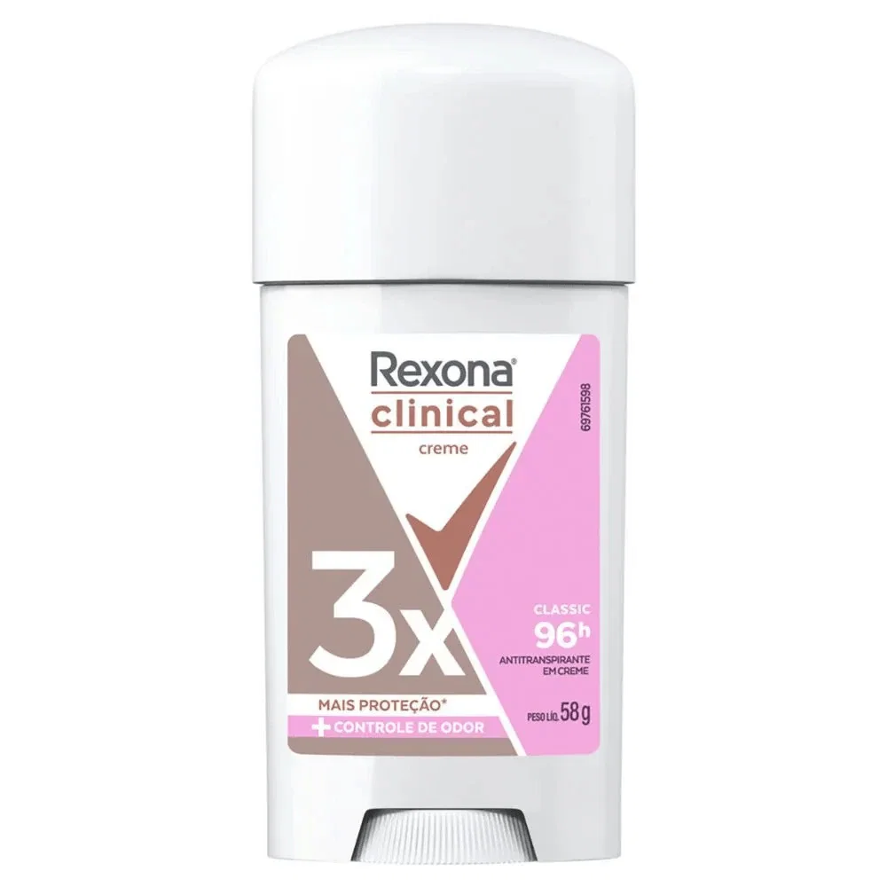 Desodorante em Creme Rexona Clinical Classic 58g