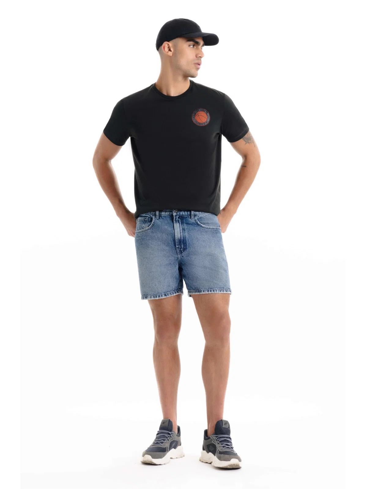 Bermuda Vintage Denim Hawaii Médio C/ Matriz — imagem 1