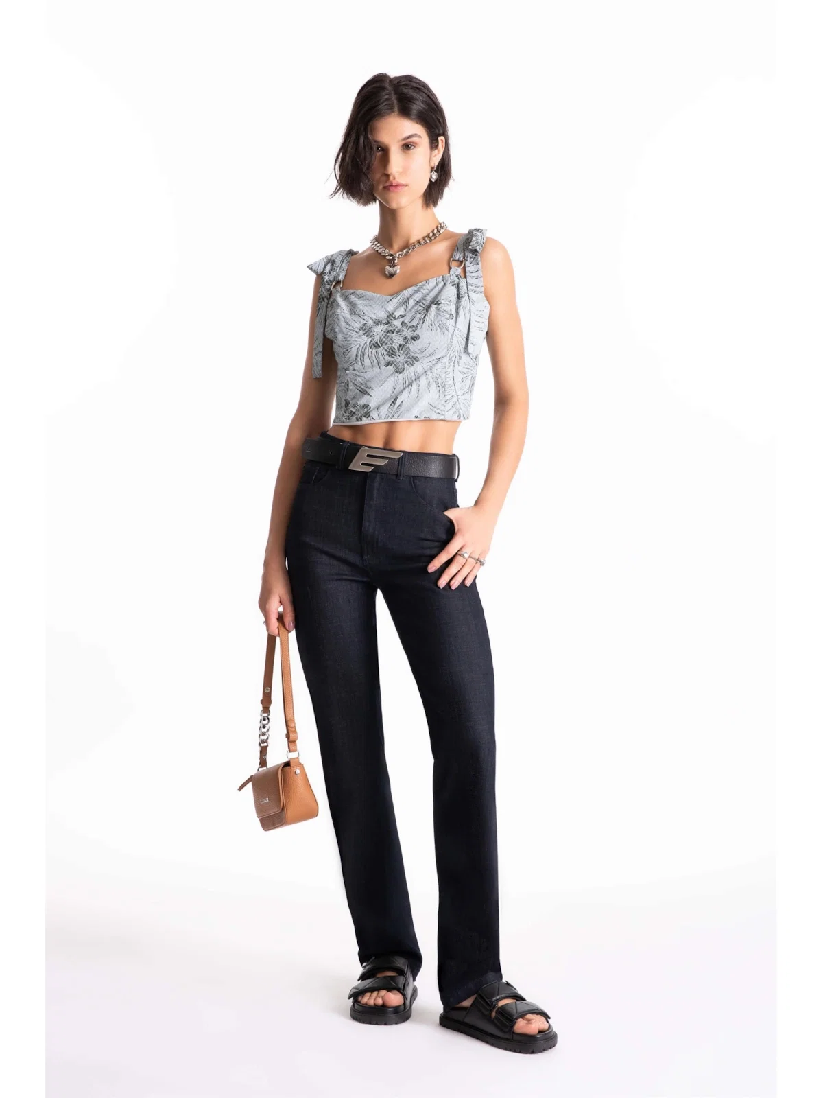 Calça Jeans Visco Indigo Reta Amaciado Com Resina — imagem 1