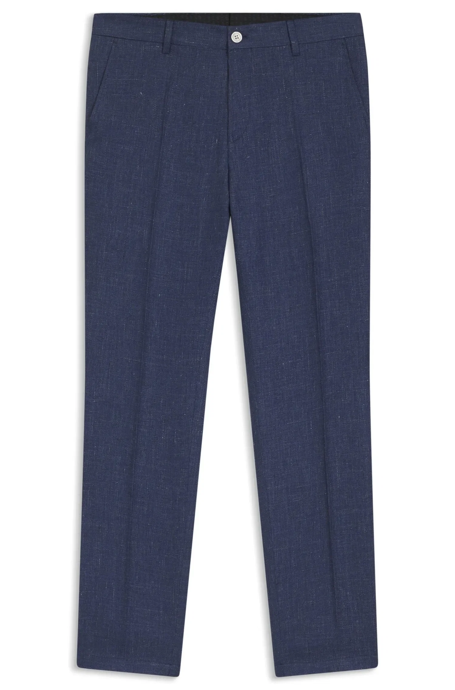 Calça Slim Fit Em Mistura De Linho — imagem 1