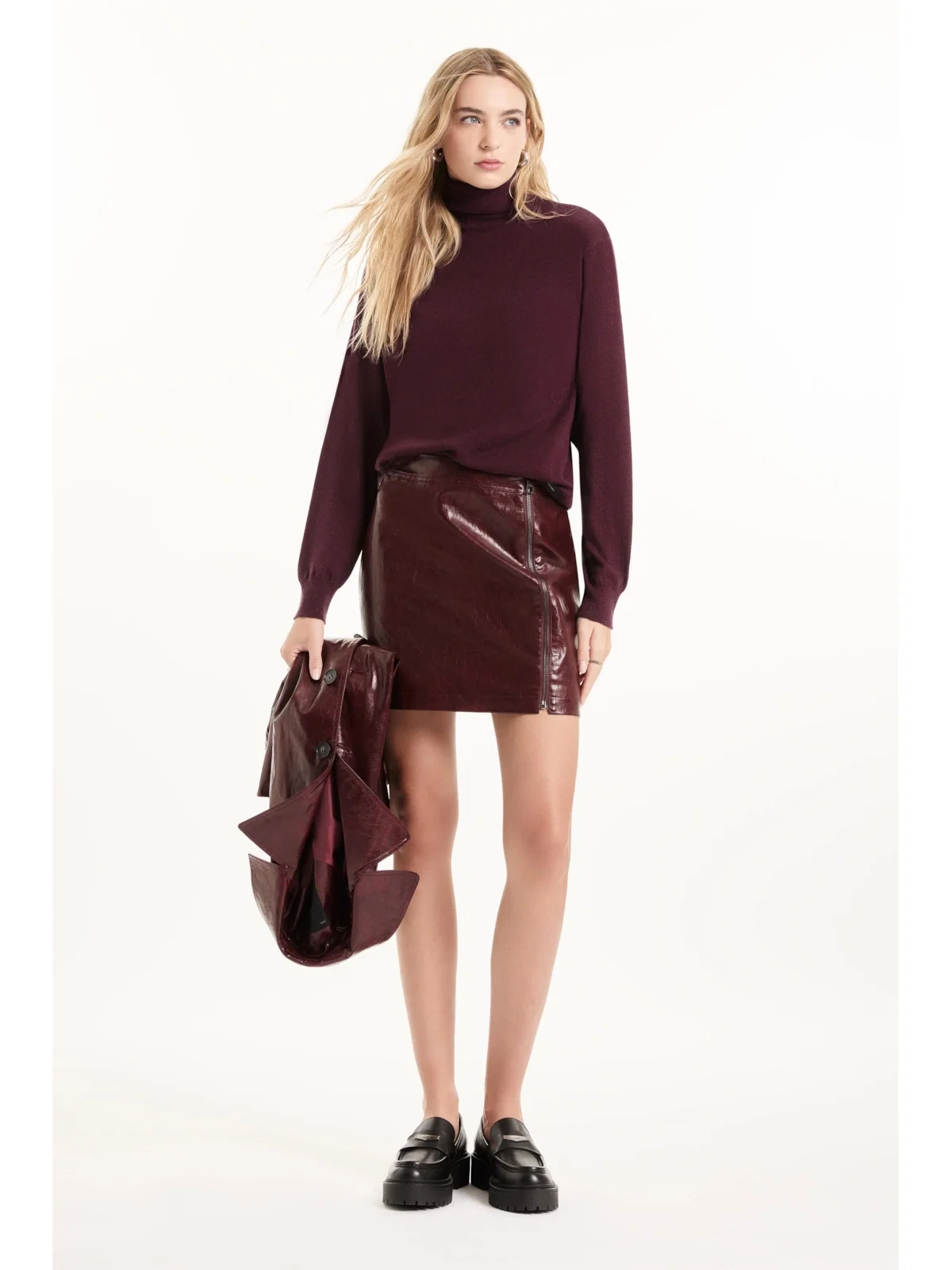 Tricot Techno Turtleneck Soft Touch Bordeaux — imagem 1