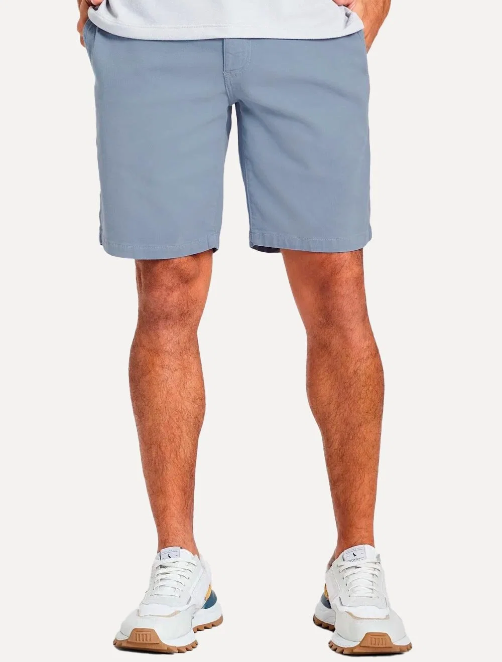Bermuda Reserva Masculina Chino Casual Rio Azul Índigo