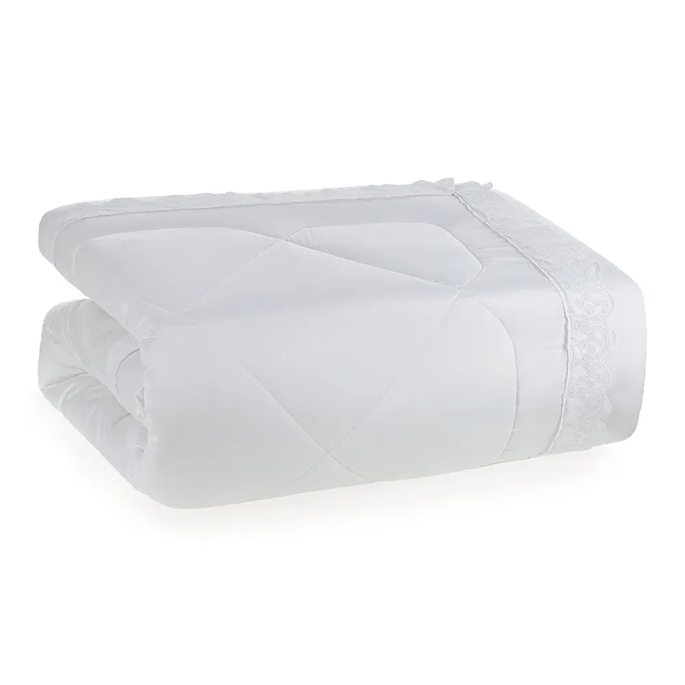 Edredom Queen 300 Fios Goielli Branco