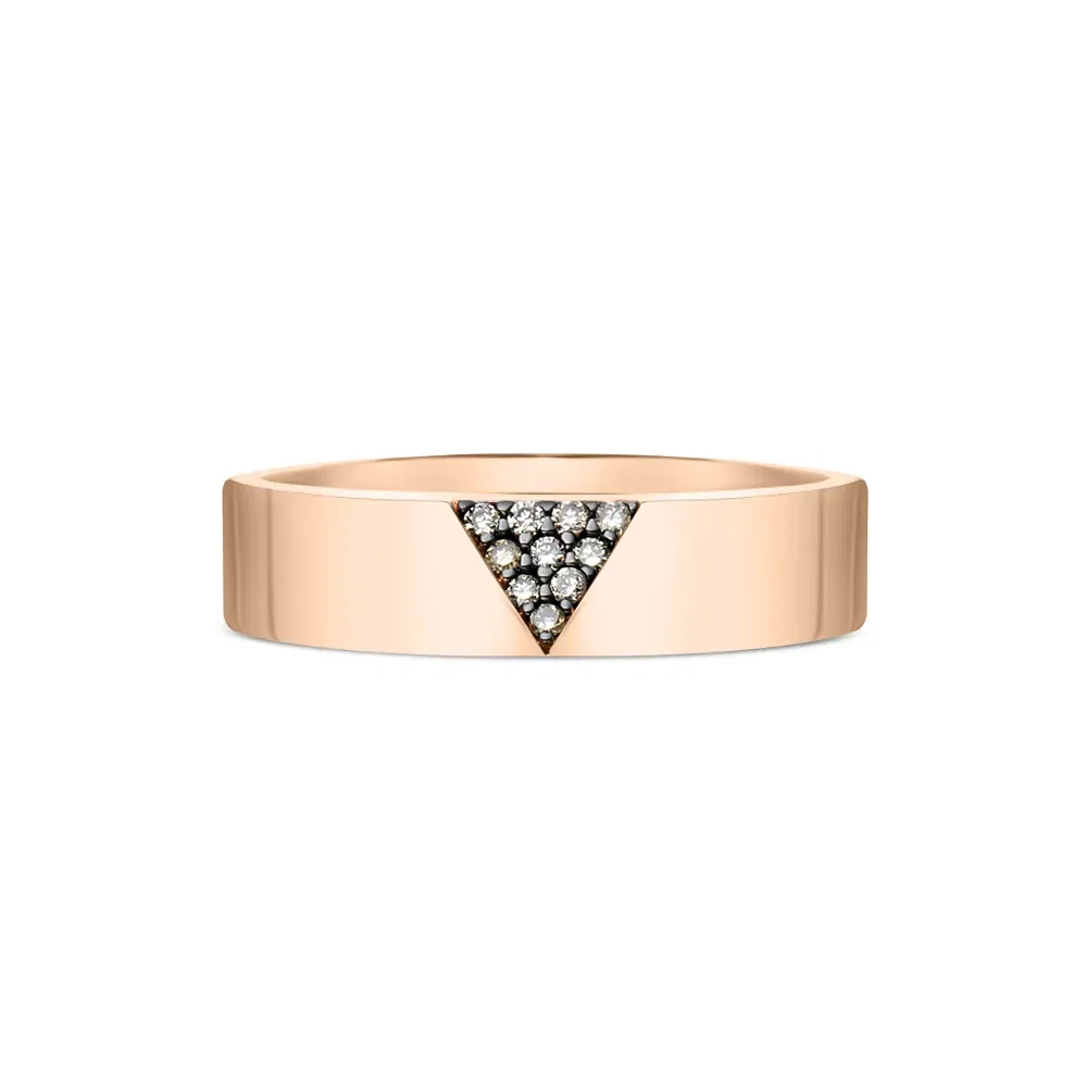 Anel Vivara em Ouro Rosé 18k com Diamantes Brown — imagem 1