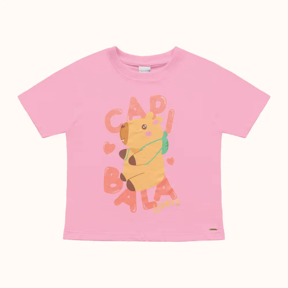 Blusa em meia malha com glitter capivara — imagem 1